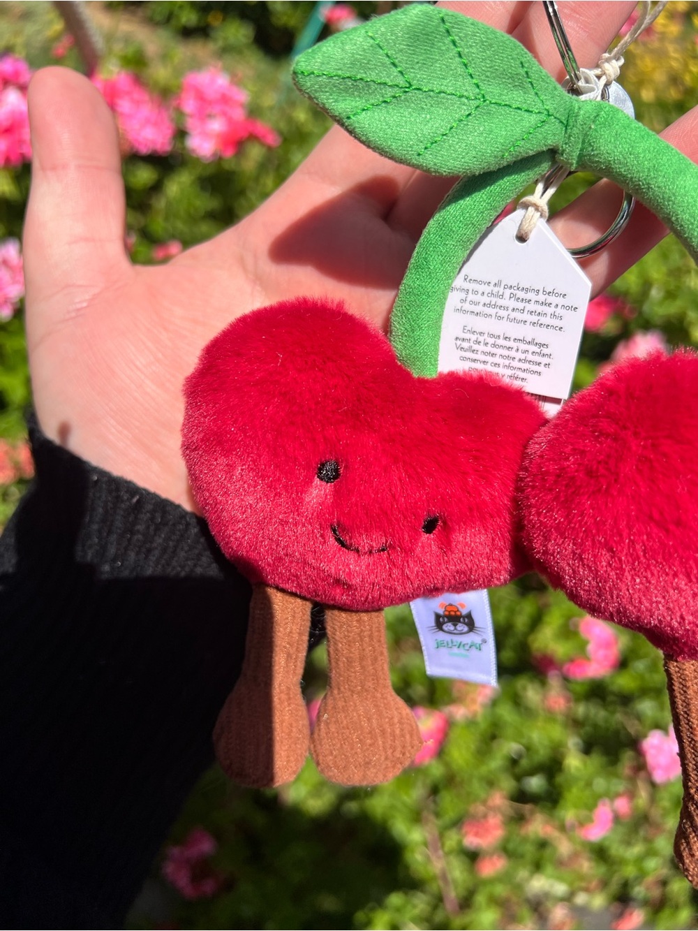 CHERRIES PLUSH KEYCHAIN - Picture 2 of 7